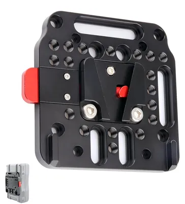 Zdjęcie produktu dla Płyta mocująca baterię V Mount, płyta montażowa z systemem V Lock, płyta szybkiego odłączania