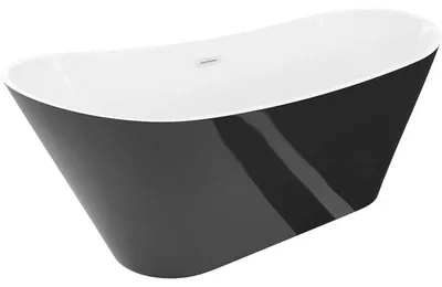 Obrázek produktu pro Mexen Dora volně stojící vana 170 x 75 cm, bílá/černá, bílý přepad - 52071707575-20