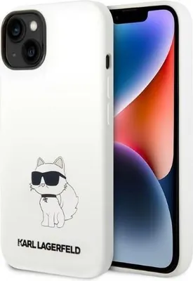 Produktbild von Fall Karl Lagerfeld Silikon Choupette Magsafe Na Iphone 14 Plus - Białe