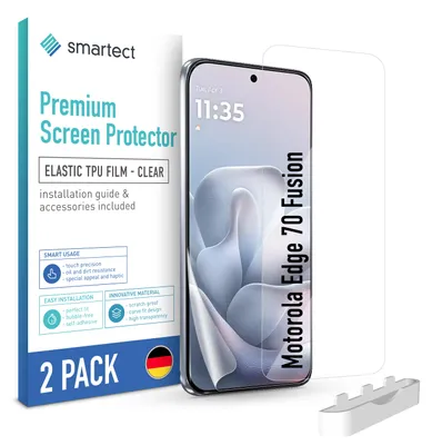 Produktbild von 2x TPU Schutzfolie Klar für Motorola Edge 70 Fusion Displayschutz Panzerfolie Folie