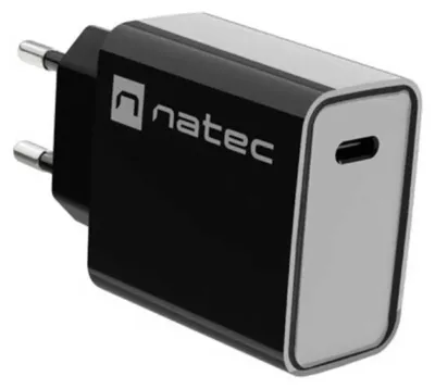 Imagen del producto de Cargador de pared NATEC NETZLADEGERÄT con puerto USB-C de 20W y tecnología PD (Power Delivery)