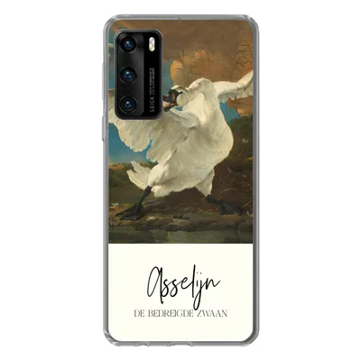 Produktbild von MuchoWow® Handyhülle Schutzhülle Hülle für Huawei P40 Der gefährdete Schwan - Asselijn - Alte Meister Silikon Softcase Handy Hülle - Handytasche