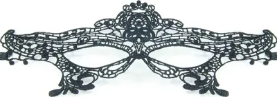 Produktbild von Stoffmaske schwarz Crown-Design mit verstellbarem Nasenbügel und elastischen Bändern
