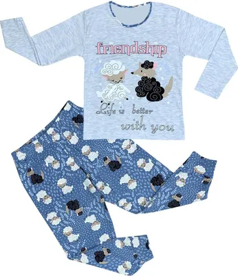 Produktbild von Mädchen Pyjama Set Schlafanzug 104-110 (5-6 Jahre) Color 2