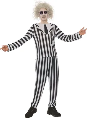 Zdjęcie produktu dla Kostium Beetlejuice dla dorosłych 2-częściowy - M