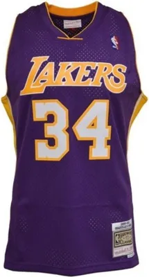 Produktbild von Mitchell & Ness Tshirts Nba LA Lakers Shaq Oneal Swingman, SMJYGS18447LALPURP99SON, Größe: 183