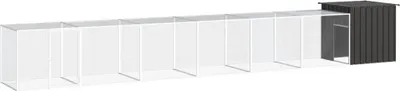 Produktbild von Hühnerkäfig Anthrazit 700x91x100 cm Verzinkter Stahl