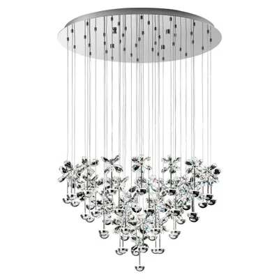 Produktbild von EGLO Pianopoli, Flexible Halterung, Chrom, Transparent, Chrom, Transparent, Edelstahl, Kristall, Drinnen