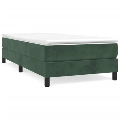 Produktbild von vidaXL Boxspringbettgestell Dunkelgrün 100x200 cm Samt