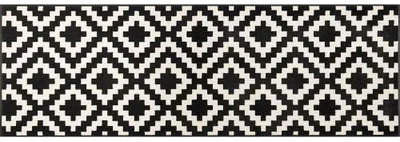 Produktbild von wash+dry 9010216020540, Dekorative Fußmatte, Drinnen, Rechteckig, Schwarz, Weiß, Abbildung, 600 mm