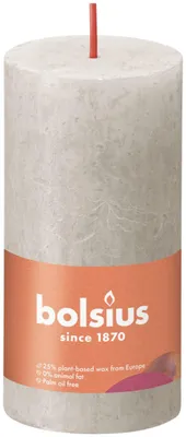 Obrázok produktu pre BOLSIUS Stumpenkerze Rustiko Shine 10x5cm sandgrau