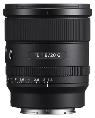 Zdjęcie produktu dla Sony FE 20 mm F1.8 G, Ultra szeroki obiektyw, 14/12, Sony E, Automatyczne ustawienie ostrości