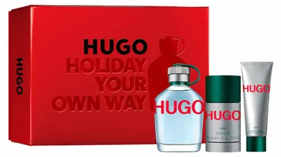 Productafbeelding van Edt Spray 125 ml / Deodorant Stick 75 ml / Douchegel 50 ml - Hugo Boss Hugo Man cadeauverpakking