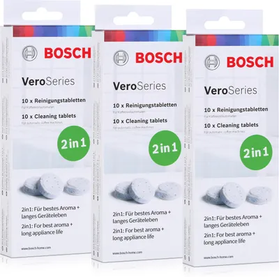Produktbild von Bosch VeroSeries TCZ8001 Reinigungstabletten 2in1 - 10 Tabletten (3er Pack)