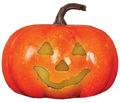 Produktbild von Kürbis Deko Halloween 13 cm leuchtend Horror Dekoration Pumpkinhead