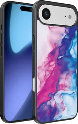 Produktbild von Fit für iPhone Air Telefon Fall mit rosa blau Marmor Print - TPU Backcover Fall Rose blau Marmor Design - Smartphonica