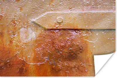 Produktbild von MuchoWow® Poster Rost - Retro - Stahl - Eisen 120x80 cm - Bilder