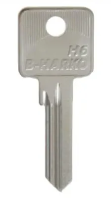 Produktbild von B-Harko H6 Schlüsselrohling für Zylinder - vernickelt