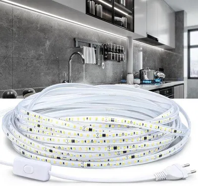 Obrázek produktu pro LED světelné pásky 10 m, studená bílá 6000 K – osvětlení odolné proti povětrnostním vlivům pro vnitřní i venkovní použití
