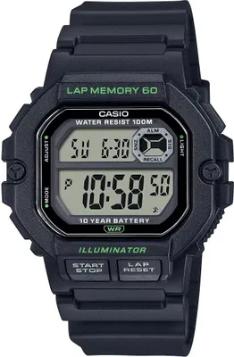 Produktbild von Herrenuhr Casio ILLUMINATOR Schwarz (Ø 44,5 mm)