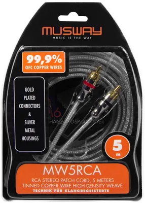 Produktbild von MUSWAY Cinchkabel 5 m MW5RCA Cinchkabel