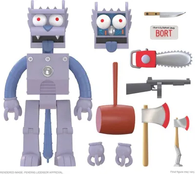 Produktbild von Super7 Die Simpsons Ultimates Actionfigur Robot Scratchy 18 cm