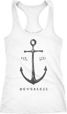 Produktbild von Damen Tank-Top Anker Racerback Neverless® neverless weiß S