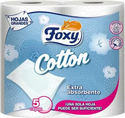 Imagen del producto de Foxy algodón Toilettenpapier 5 Schichten 4 Rollen