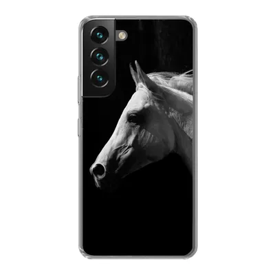Produktbild von MuchoWow® Handyhülle Schutzhülle Hülle für Samsung Galaxy S22 Pferde - Tiere - Porträt Silikon Softcase Handy Hülle