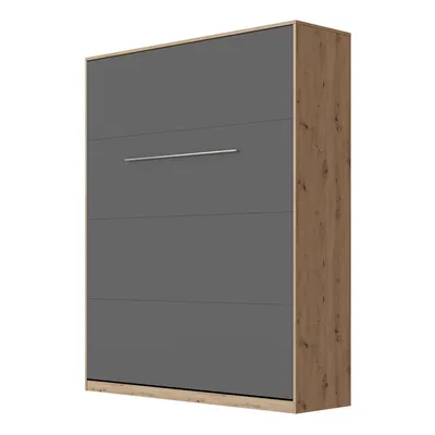 Produktbild von SMARTBett Schrankbett Standard Wildeiche/Anthrazit 160 Vertikal