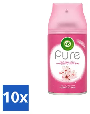 Obrázek produktu pro 10 kusů náplně do automatického osvěžovače Air Wick Freshmatic Max – vůně třešňových květů – 250 ml – výhodný balení