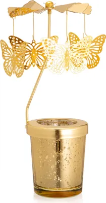 Image de Bougeoir décoratif pour bougies avec papillons