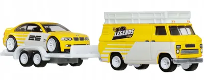 Produktbild von Hot Wheels JFM93, Fahrzeug-Set, 3 Jahr(e), Kunststoff, Metall, Weiß, Gelb