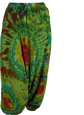 Produktbild von Haremshose - Pluderhose - Aladinhose - Pumphose - Goa - Batik - Modell 06 S/M
