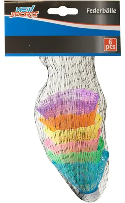 Immagine prodotto di Nuovo Set di 6 volani sportivi colorati, 1 pezzo