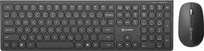 Produktbild von ALOGIC ASKBT3WC-DE, Volle Größe (100%), Kabellos, RF Wireless + Bluetooth, QWERTZ, Schwarz, Maus enthalten