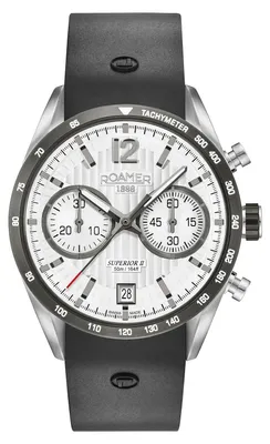Produktbild von Roamer Herren Armbanduhr Superior Chrono II 42.5 mm Armband Leder 510902 41 14 05