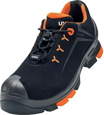 Image de chaussures basses uvex 2 S3 noir, orange largeur 10 taille 48