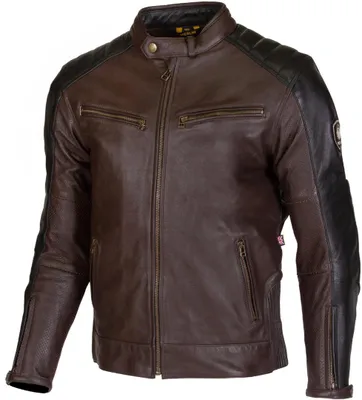 Productafbeelding van Merlin Chase II D3O motorfietslederjack, zwart/bruin, maat 48