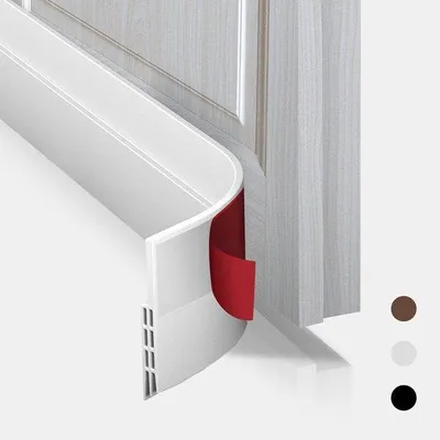 Image de Joint de porte blanc de 100 cm, autocollant, insonorisant, résistant au froid