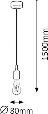 Produktbild von Rabalux 1415 Pendelleuchten Roxy E27 1x MAX 60 Silikon grün