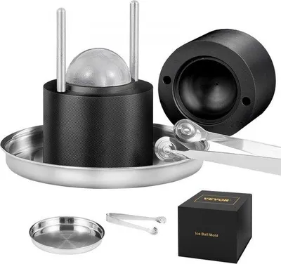 Productafbeelding van Famanu ijsblokjesmachine, set van ijsblokjesvormen, 60 mm - aluminium, zwart