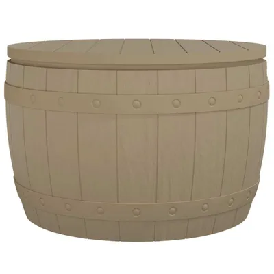Produktbild von vidaXL 3-in-1 Gartenbox Hellbraun Polypropylen