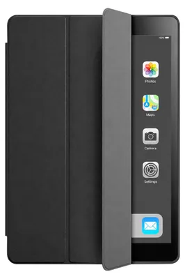 Image de Eiger, coque folio magnétique pour Galaxy Tab A9 / A11, avec support pour stylet, noire
