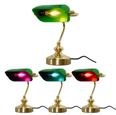 Produktbild von LED Schreibtischlampe Antik , Acrylschirm grün ANTIQUE