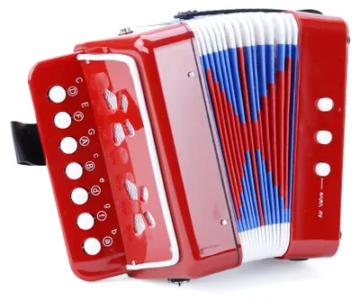 Image de Vilac instrument de musique Accordéon 10 touches, instrument de musique – dès 3 ans, pour enfants, en bois, jouet de marque de qualité
