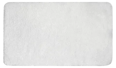 Image de Tapis de bain antidérapant, lavable, blanc, 70x120 cm, en microfibre