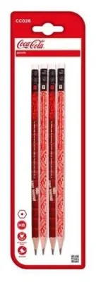 Produktbild von HB-Bleistift mit Radiergummi Coca-Cola 4St