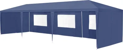 Produktbild von [casa.pro] Pavillon 900x300x255cm Gartenzelt Partyzelt Gartenpavillon Bierzelt Festzelt Dunkelblau