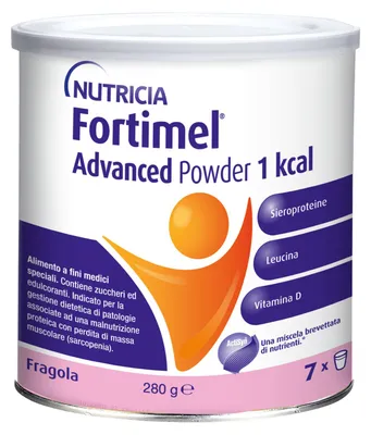 Produktbild von NUTRICIA FORTIMEL ADVANCED Pulver, 1 kcal, Erdbeergeschmack, 280 g